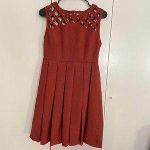 NWT - Dear Creatures Rust Red A-line Party Dress